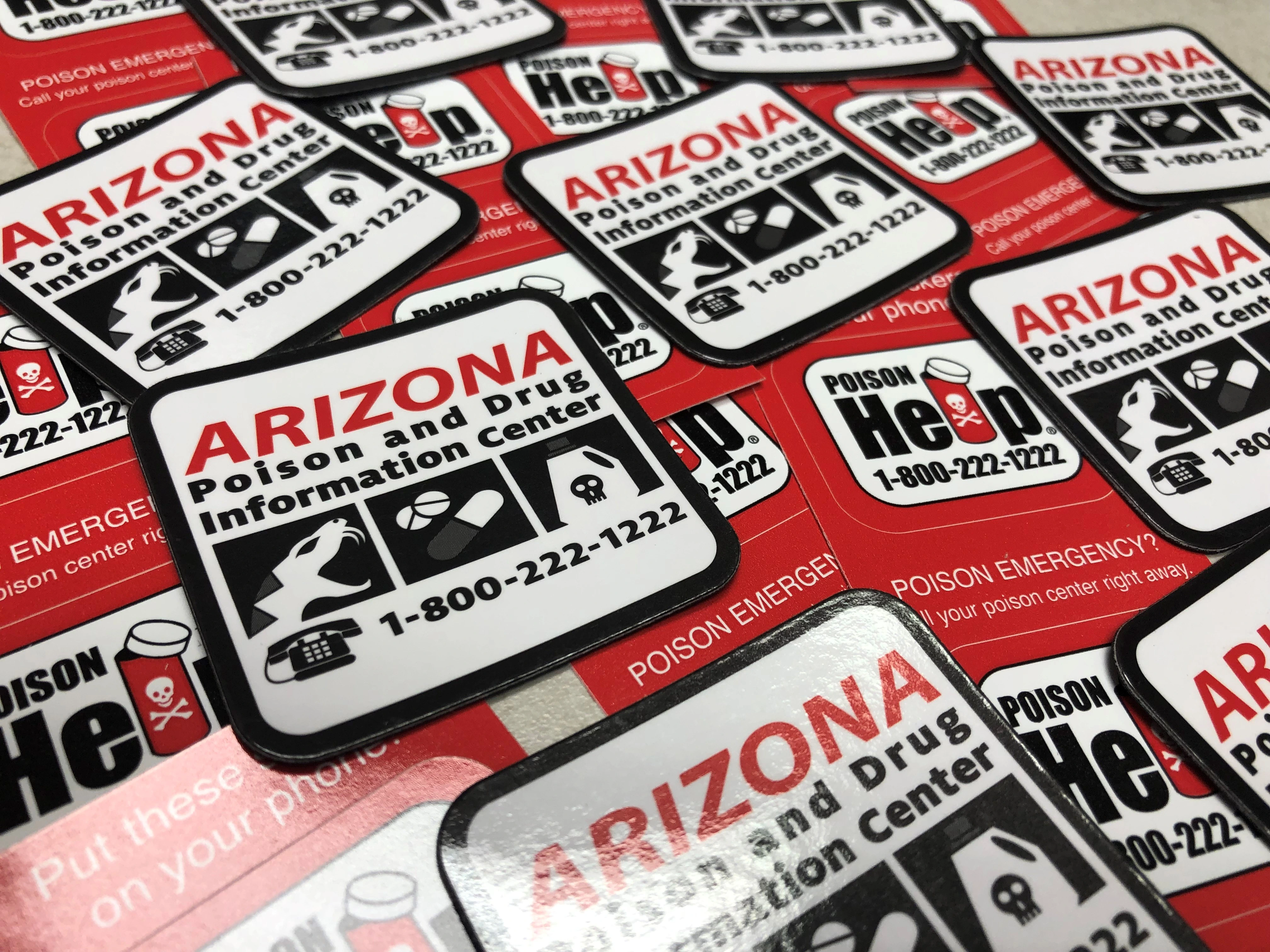 image of poison center magnets and stickers